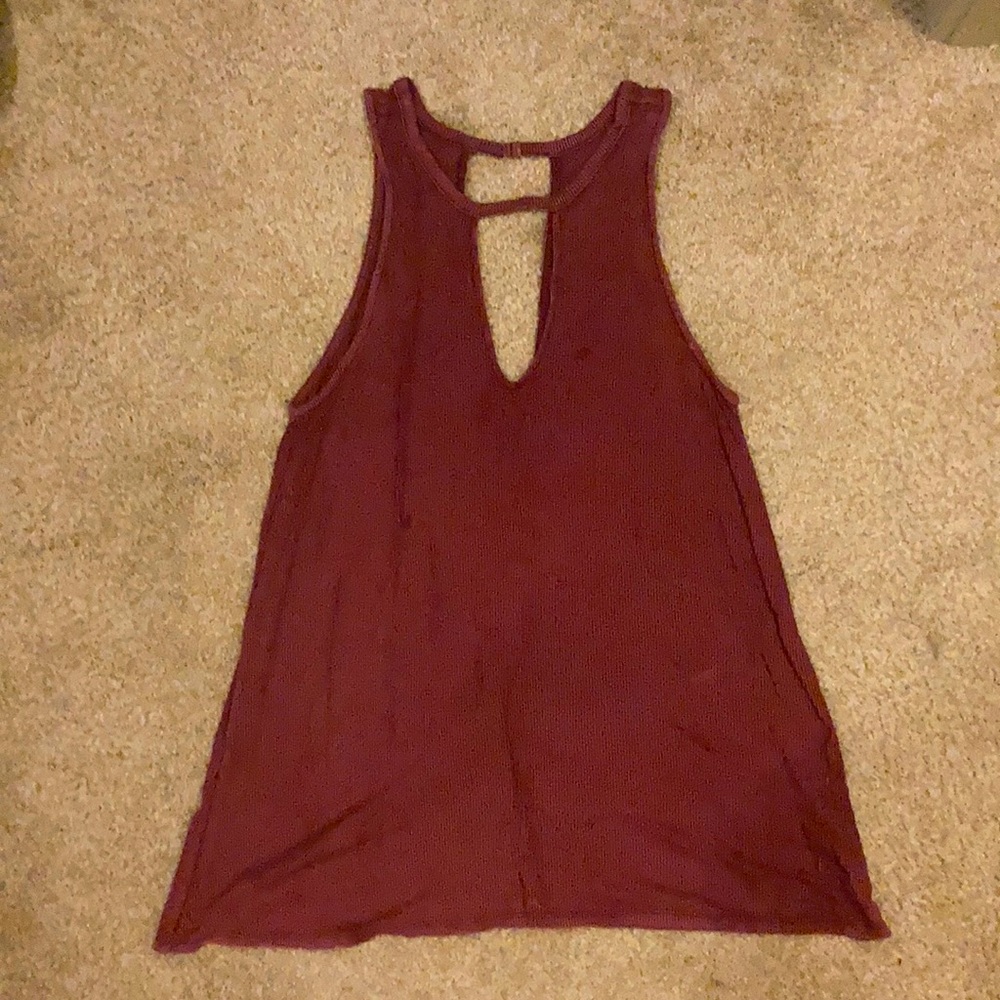 Oversized Cutout tank top